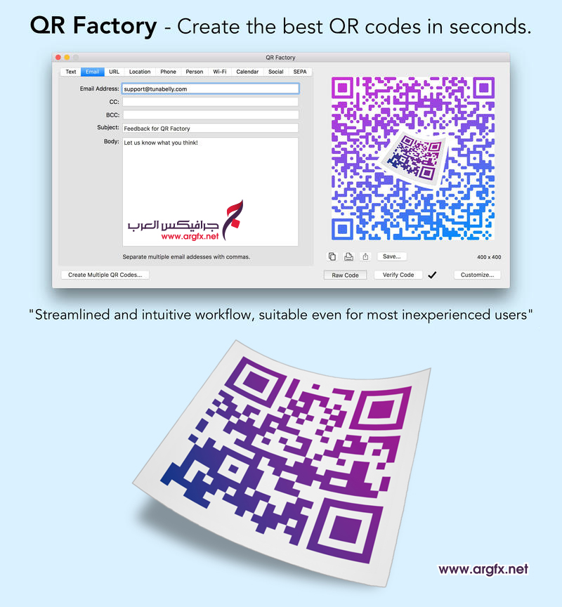  QR Factory - Professional QR Code Creator 2.9.6 (Mac OS X)