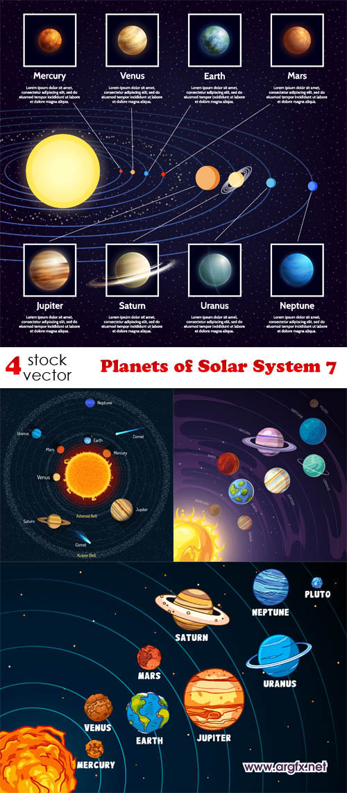 Vectors - Planets of Solar System 7