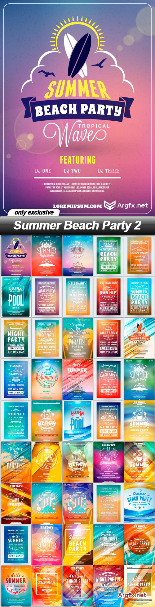  Summer Beach Party 2 - 45 EPS
