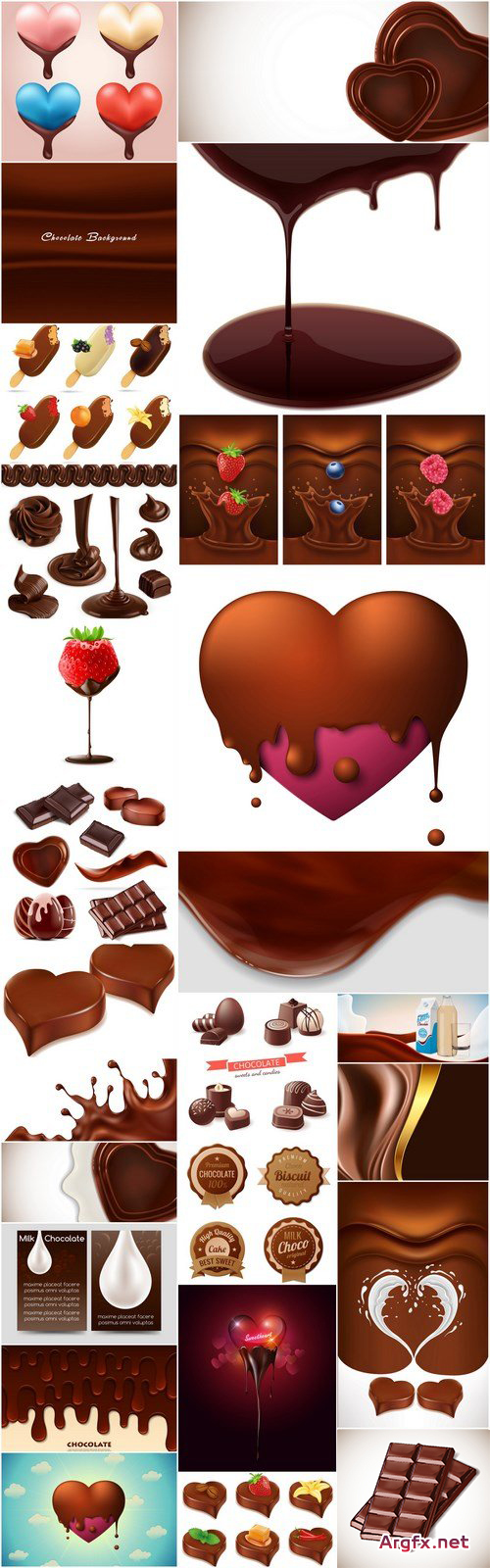 Chocolate Sweets - 25 Vector