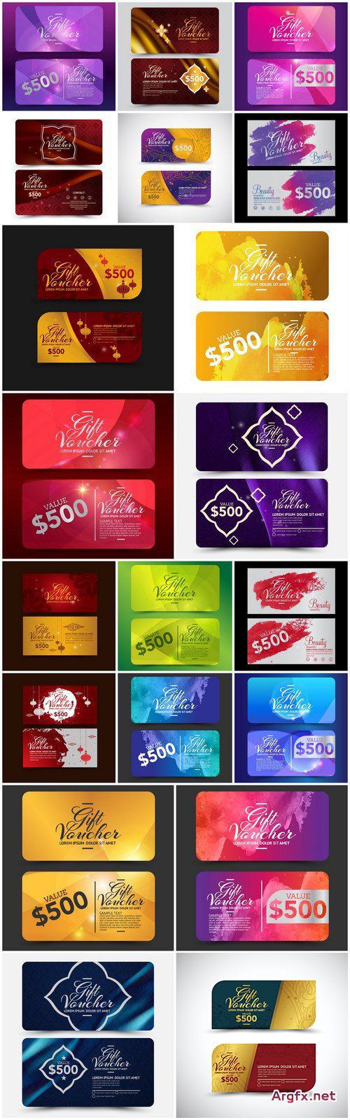 Gift Voucher Collection #31 - 20 Vector