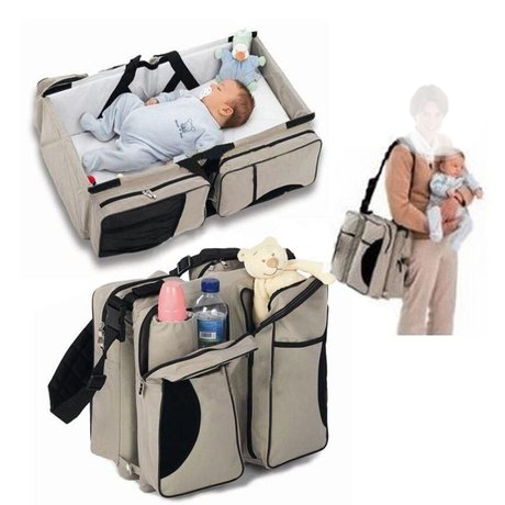 حقيبة وسرير رائع لطفلك سعة كبيرة - جودة عالية - مريح وعملي P_1173srzql1