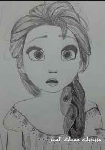 طريقة رسم شخصية الكارتون ربانزل - كيفية رسم Rapunzel بخطوات P_4809a1oo1