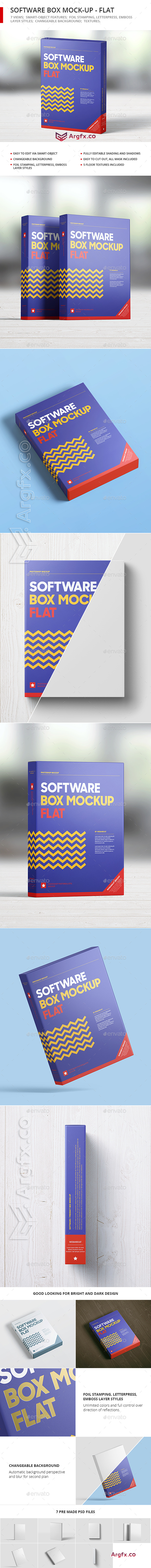  GraphicRiver - Software Box Mock-up - Flat 21262209
