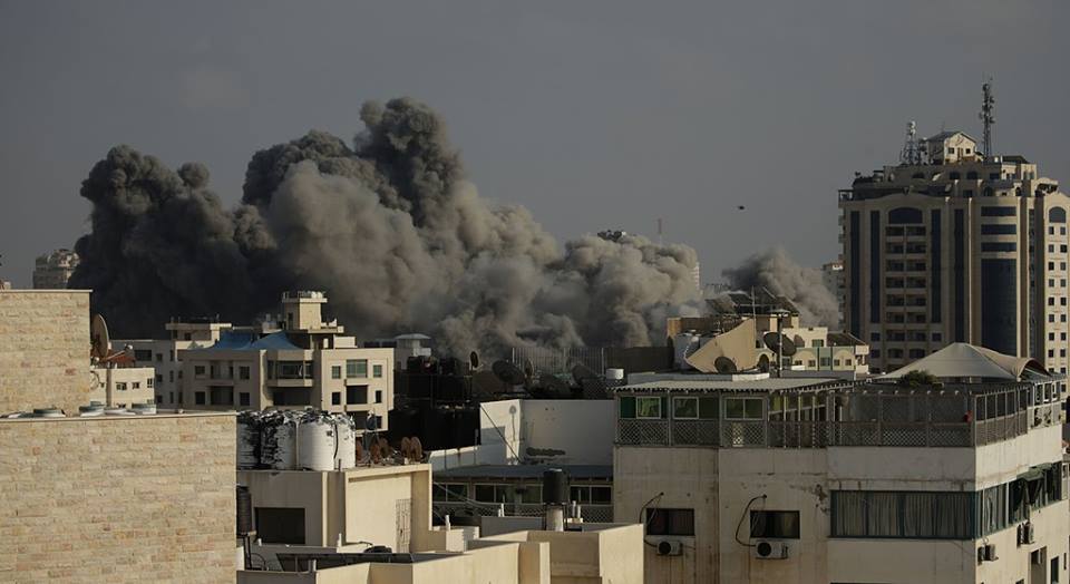 قصف غزة العنيف قبل أيام